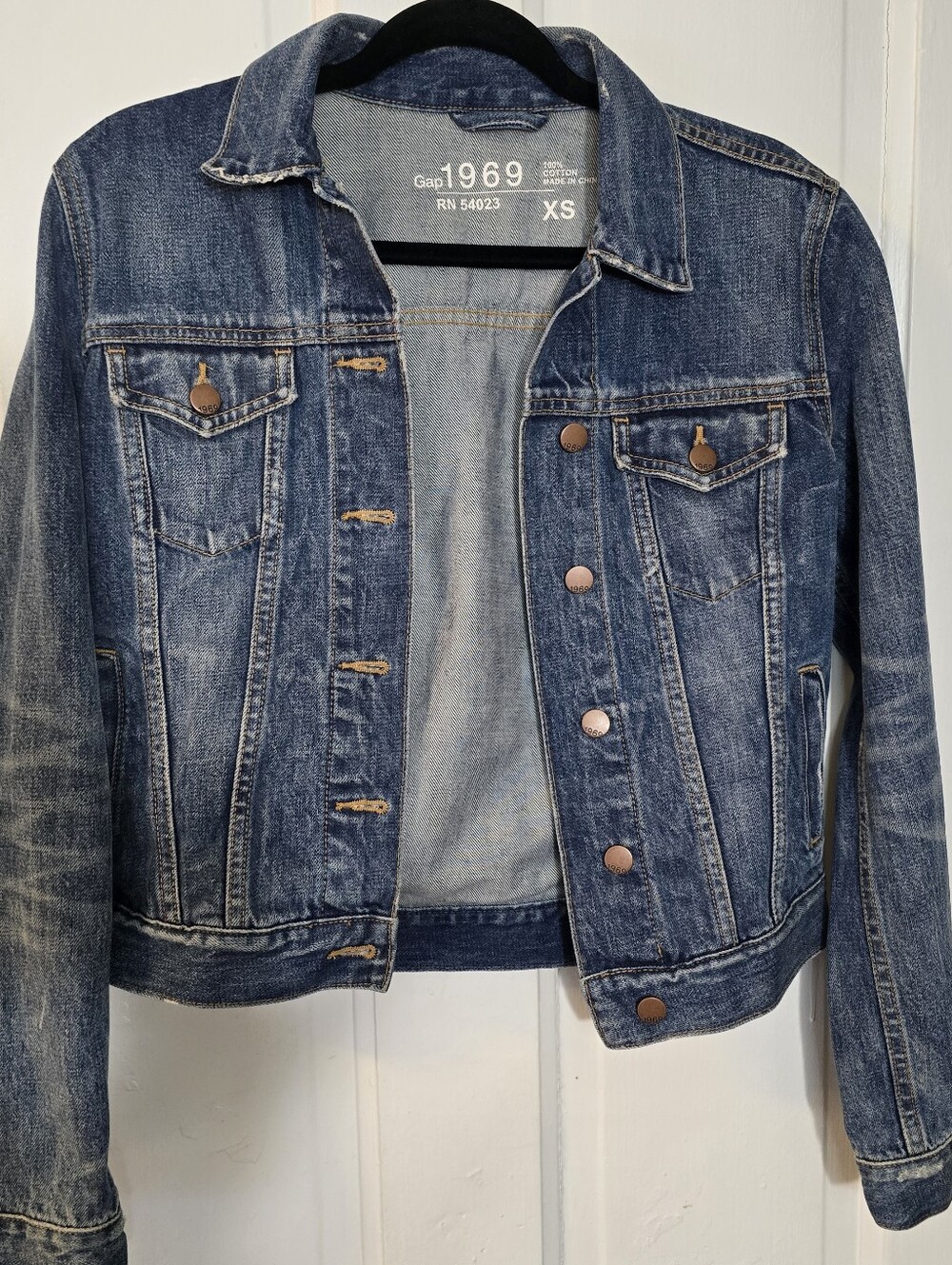 Gap 1969 Denim Jacket Women’s XS Blue Trucker Jean Jacket